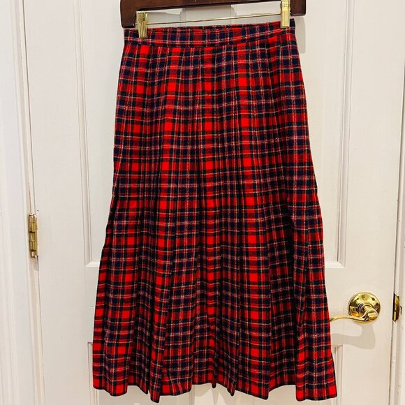 PENDLETON Skirt Wool Vintage Authentic Cunningham Tartan Plaid - Size Sma - Picture 9 of 16